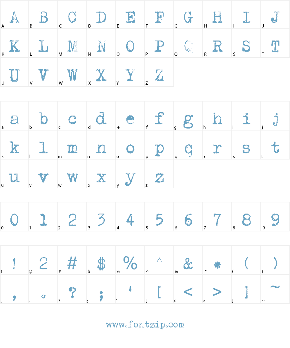 DK P.I. Font Character